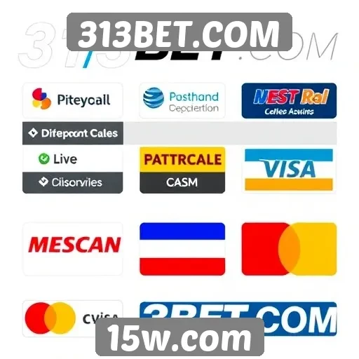 Métodos de pagamento aceitos na 313BET.COM
